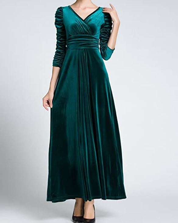 green velvet wedding dress
