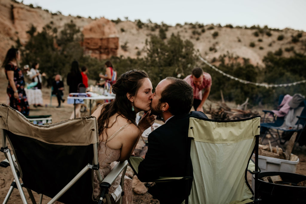 how to elope - camping elopement in Abiquiu NM