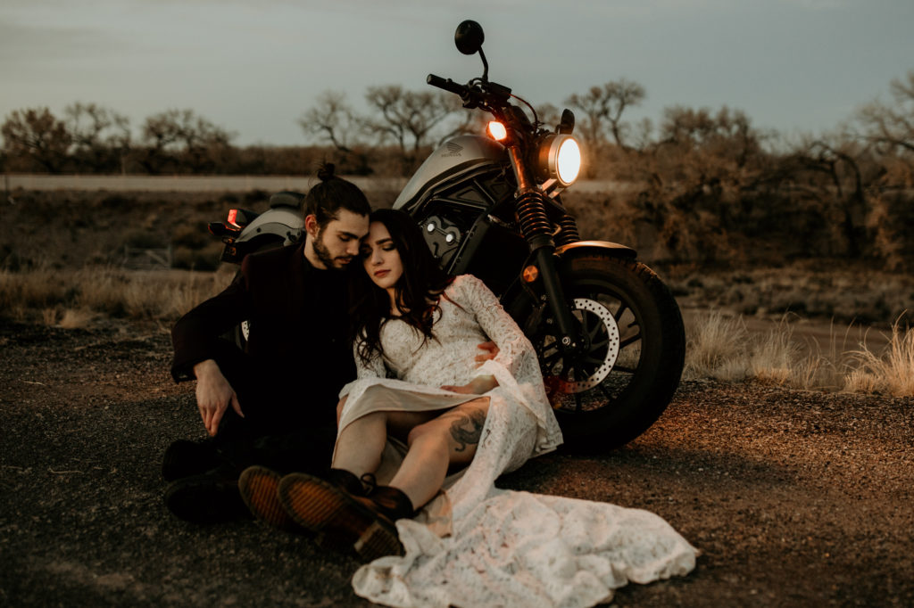 motorcycle elopement in Albuquerque