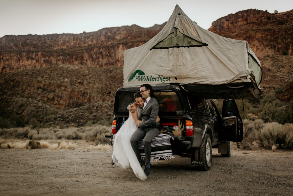 camping elopement in Taos New Mexico